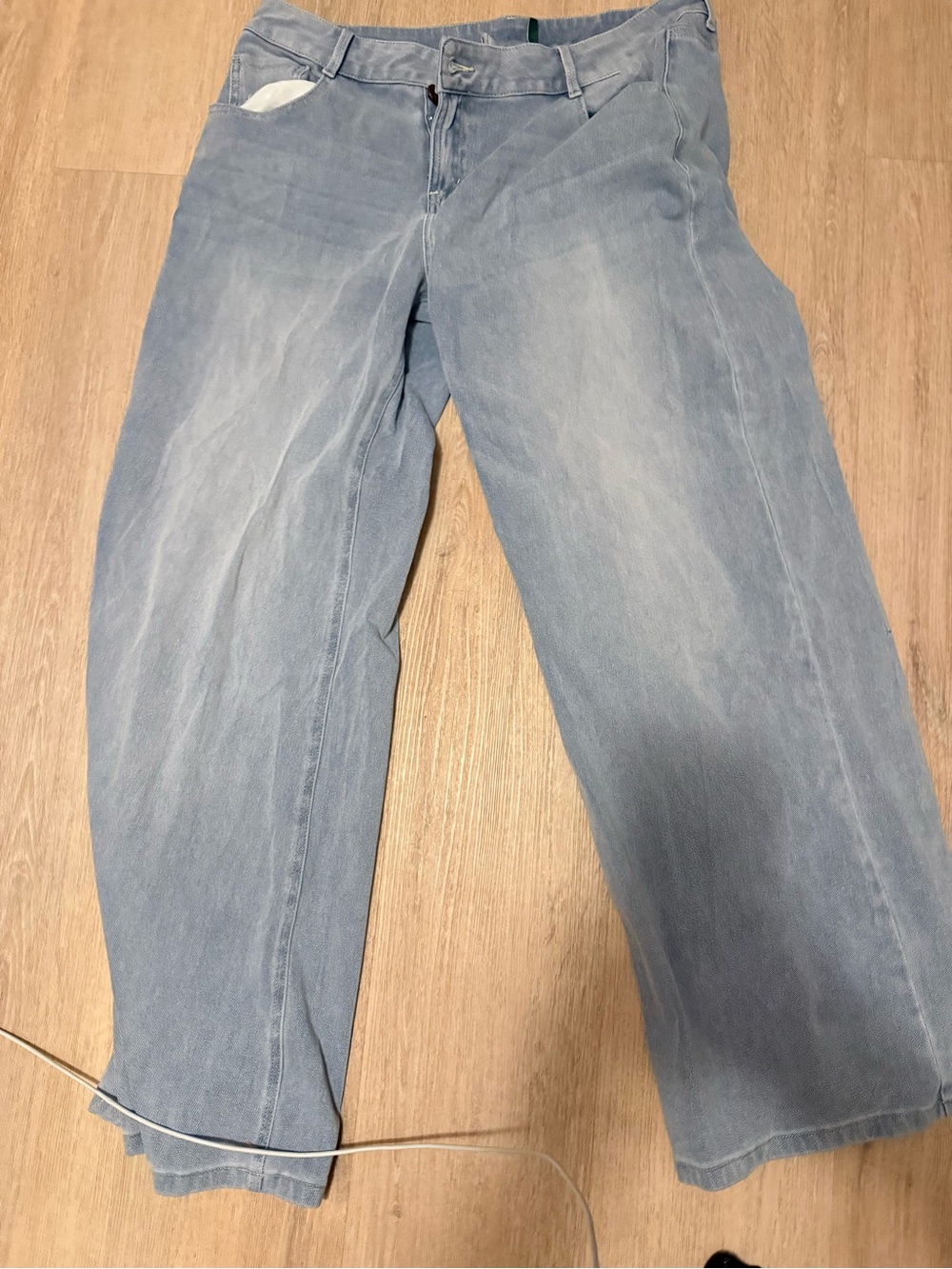 Halara Light Wash Wide Leg Jeans L